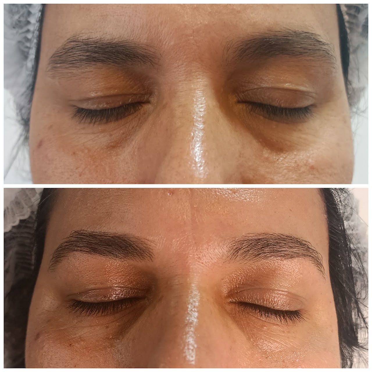 Microblading de cejas realizado en Confía en el Proceso Beauty
